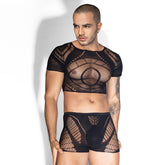 Love In Leather Sexy Extreme Plunge Boys Bodysuit Default Title Mens Briefs And Boxers
